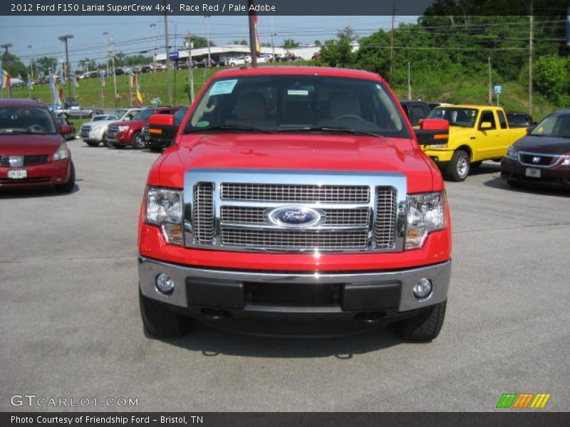Race Red / Pale Adobe 2012 Ford F150 Lariat SuperCrew 4x4