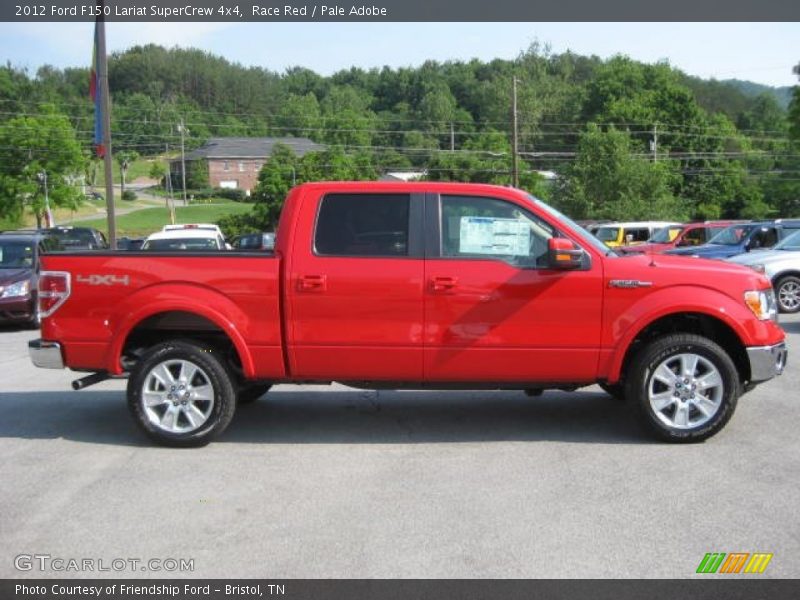 Race Red / Pale Adobe 2012 Ford F150 Lariat SuperCrew 4x4