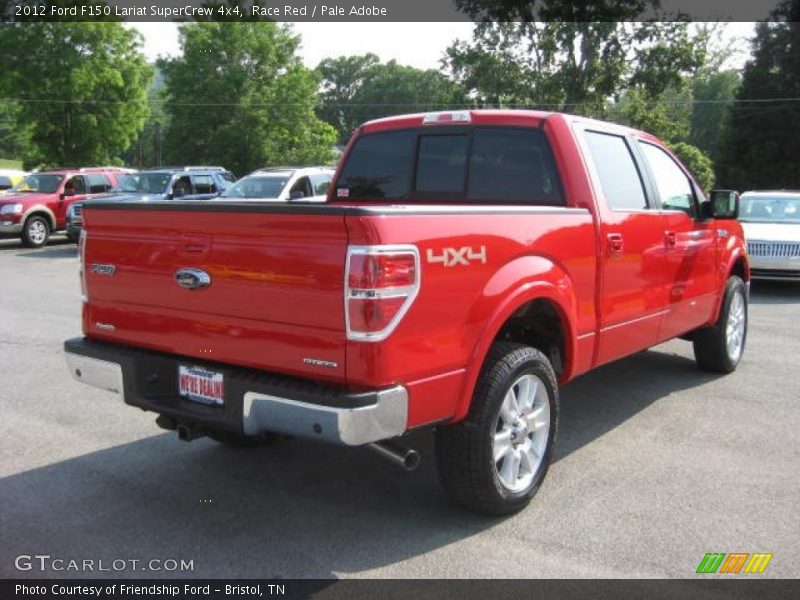 Race Red / Pale Adobe 2012 Ford F150 Lariat SuperCrew 4x4