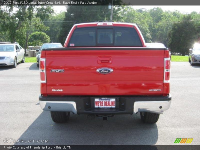 Race Red / Pale Adobe 2012 Ford F150 Lariat SuperCrew 4x4