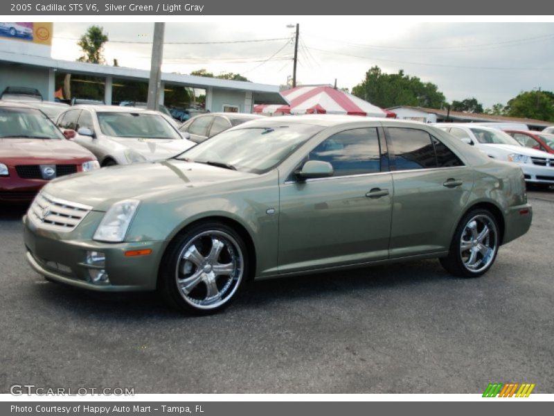 Silver Green / Light Gray 2005 Cadillac STS V6