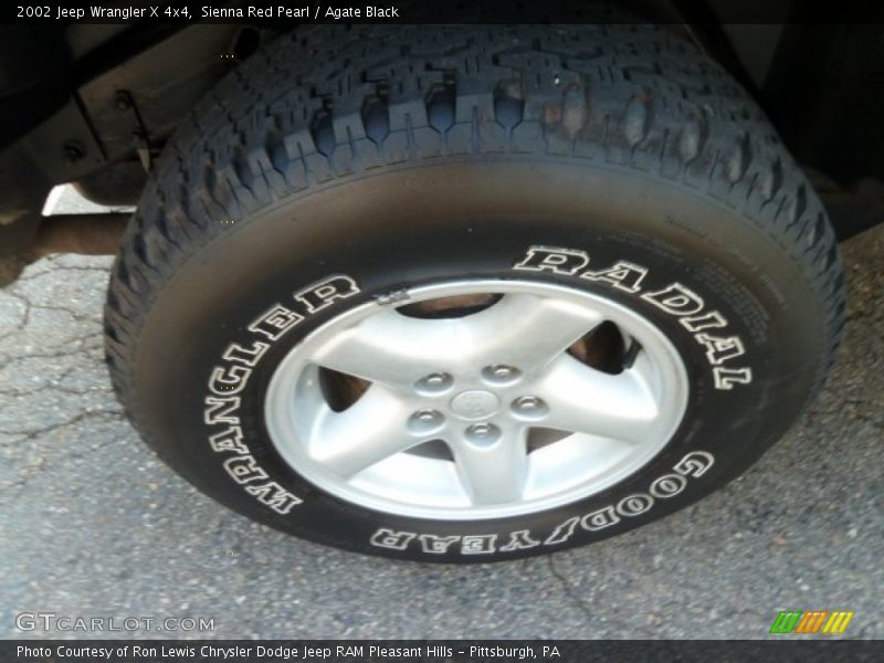 Sienna Red Pearl / Agate Black 2002 Jeep Wrangler X 4x4