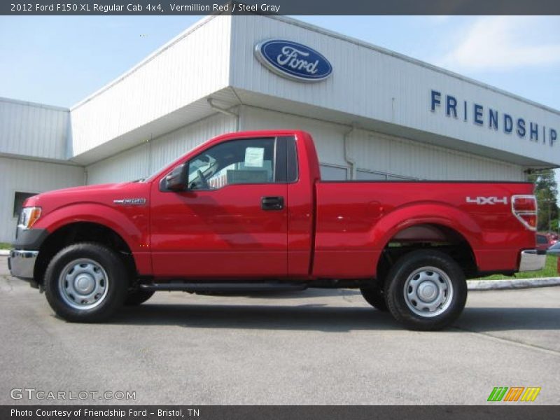 Vermillion Red / Steel Gray 2012 Ford F150 XL Regular Cab 4x4