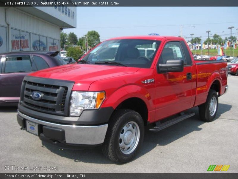 Vermillion Red / Steel Gray 2012 Ford F150 XL Regular Cab 4x4