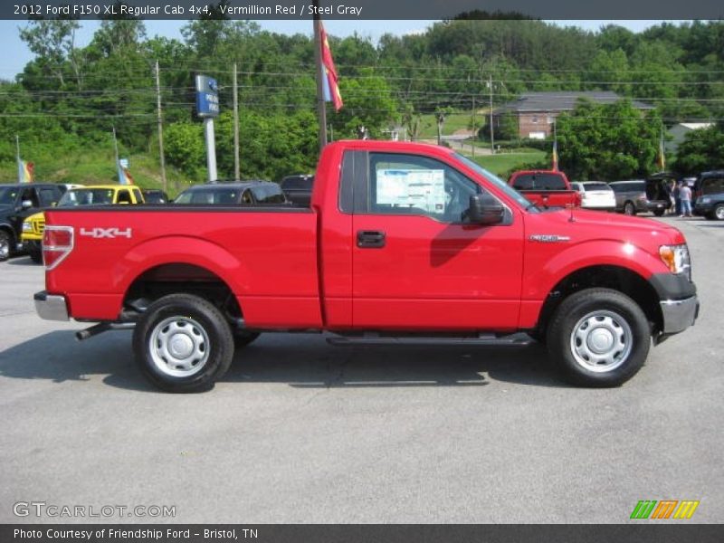  2012 F150 XL Regular Cab 4x4 Vermillion Red