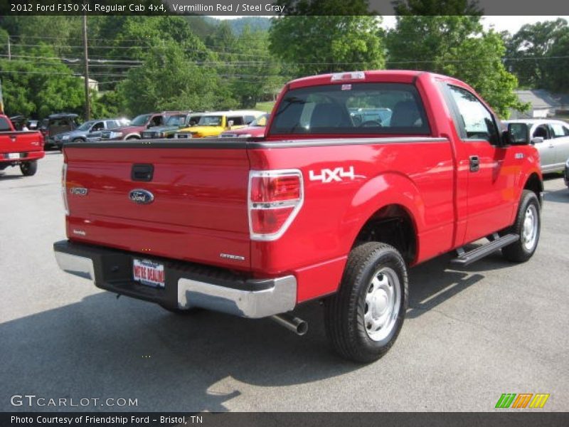 Vermillion Red / Steel Gray 2012 Ford F150 XL Regular Cab 4x4