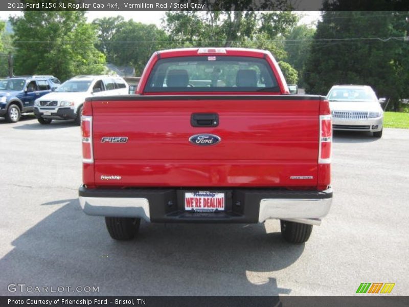 Vermillion Red / Steel Gray 2012 Ford F150 XL Regular Cab 4x4