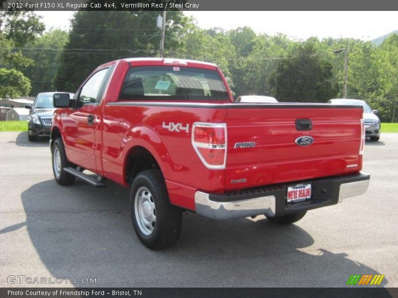 Vermillion Red / Steel Gray 2012 Ford F150 XL Regular Cab 4x4