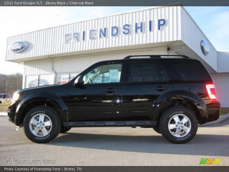 Ebony Black / Charcoal Black 2012 Ford Escape XLT