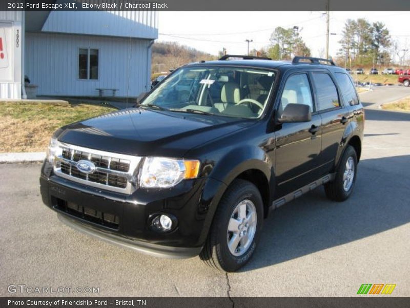 Ebony Black / Charcoal Black 2012 Ford Escape XLT