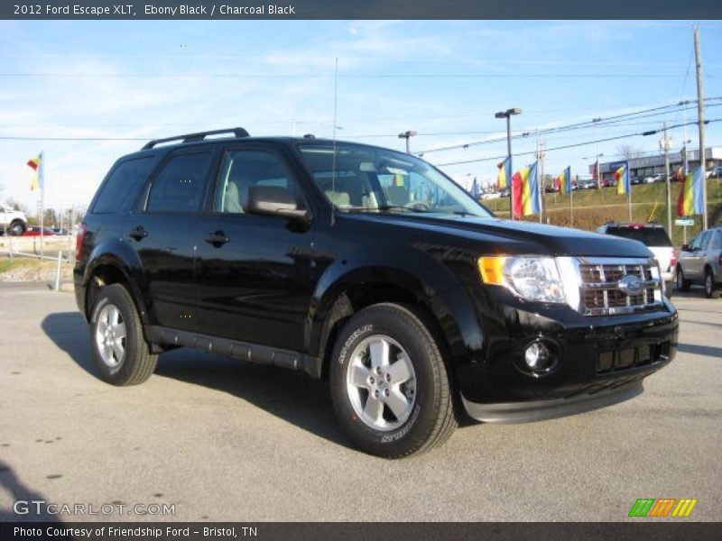 Ebony Black / Charcoal Black 2012 Ford Escape XLT