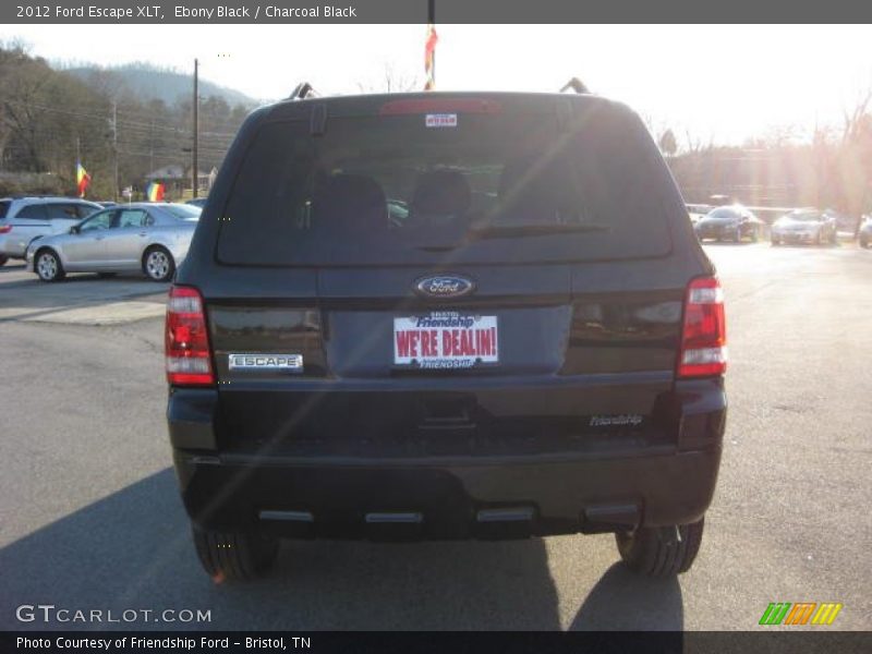 Ebony Black / Charcoal Black 2012 Ford Escape XLT
