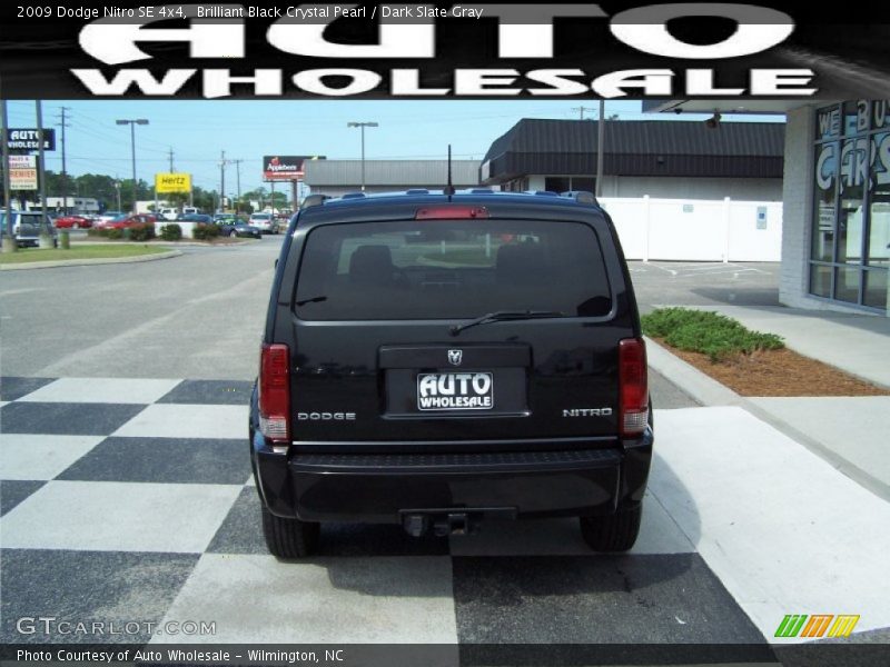 Brilliant Black Crystal Pearl / Dark Slate Gray 2009 Dodge Nitro SE 4x4