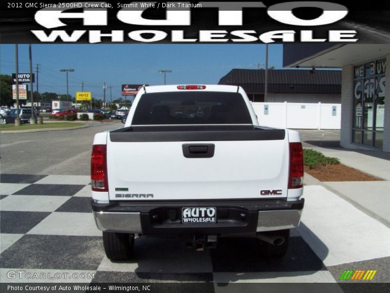 Summit White / Dark Titanium 2012 GMC Sierra 2500HD Crew Cab