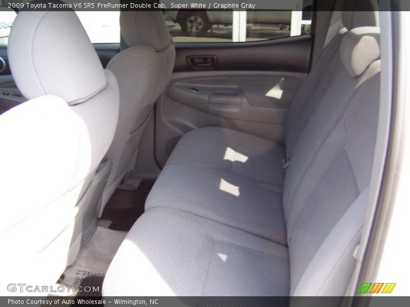 Super White / Graphite Gray 2009 Toyota Tacoma V6 SR5 PreRunner Double Cab