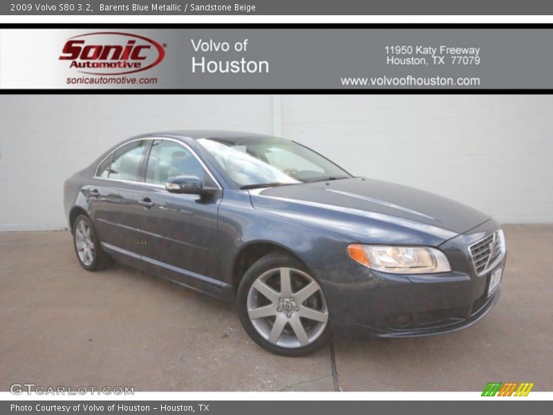 Barents Blue Metallic / Sandstone Beige 2009 Volvo S80 3.2