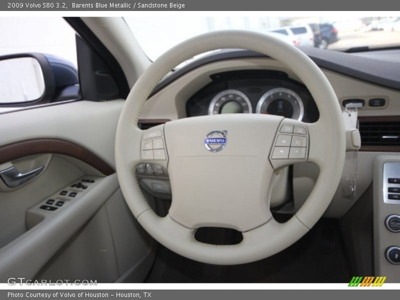 Barents Blue Metallic / Sandstone Beige 2009 Volvo S80 3.2