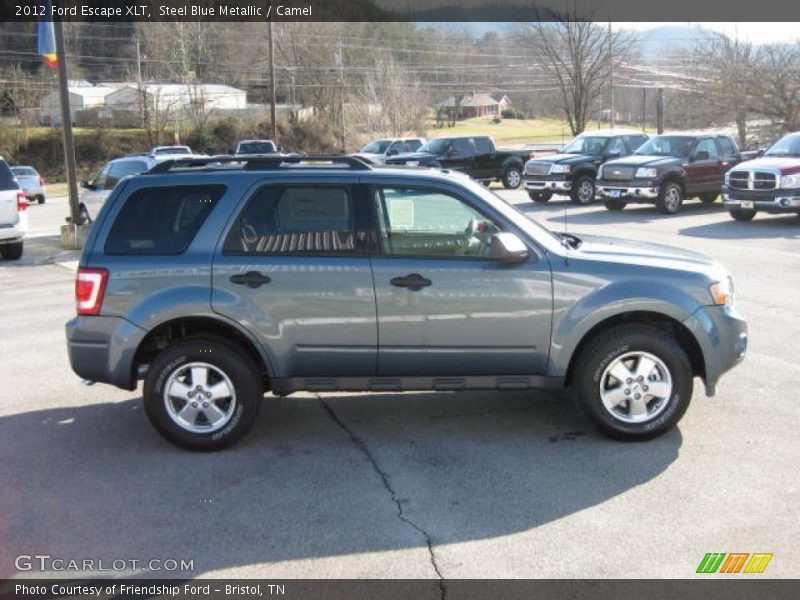 Steel Blue Metallic / Camel 2012 Ford Escape XLT