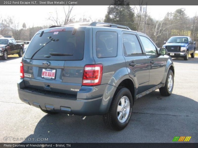 Steel Blue Metallic / Camel 2012 Ford Escape XLT
