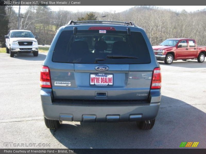 Steel Blue Metallic / Camel 2012 Ford Escape XLT