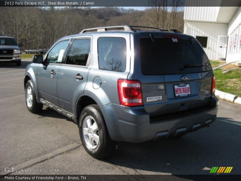 Steel Blue Metallic / Camel 2012 Ford Escape XLT