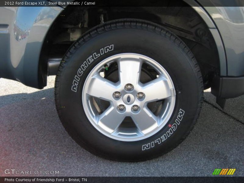 Steel Blue Metallic / Camel 2012 Ford Escape XLT