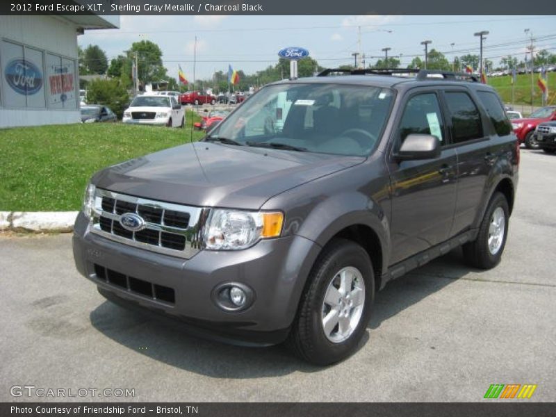 Sterling Gray Metallic / Charcoal Black 2012 Ford Escape XLT