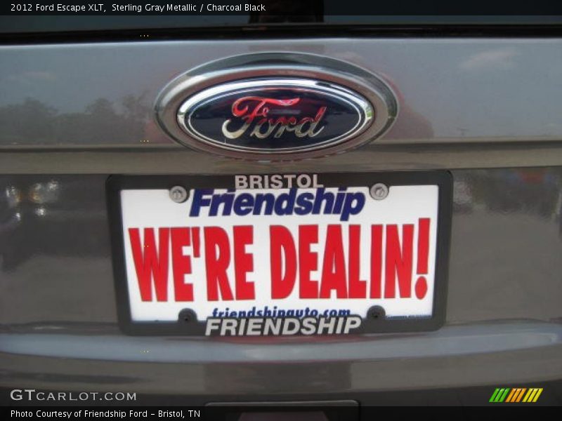 Sterling Gray Metallic / Charcoal Black 2012 Ford Escape XLT