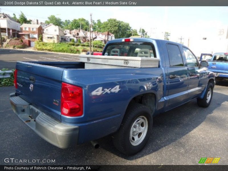Atlantic Blue Pearl / Medium Slate Gray 2006 Dodge Dakota ST Quad Cab 4x4