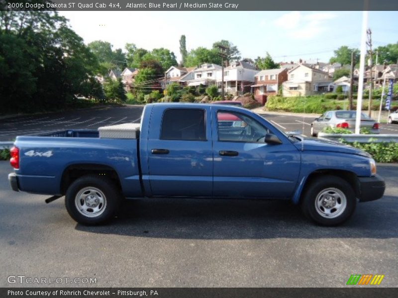 Atlantic Blue Pearl / Medium Slate Gray 2006 Dodge Dakota ST Quad Cab 4x4