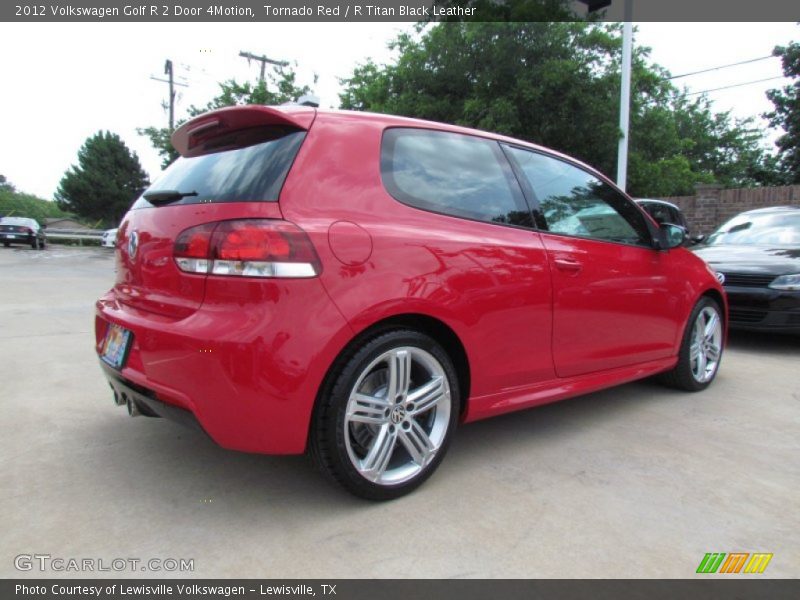 Tornado Red / R Titan Black Leather 2012 Volkswagen Golf R 2 Door 4Motion
