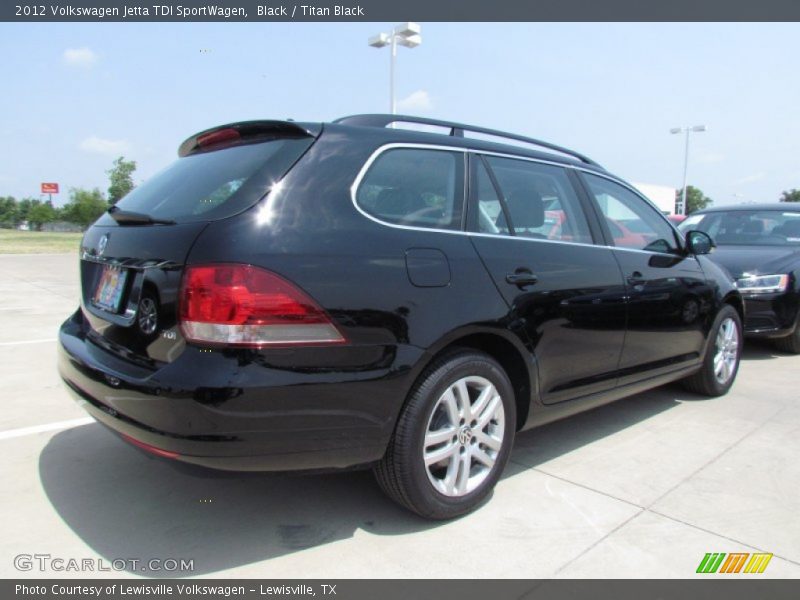 Black / Titan Black 2012 Volkswagen Jetta TDI SportWagen