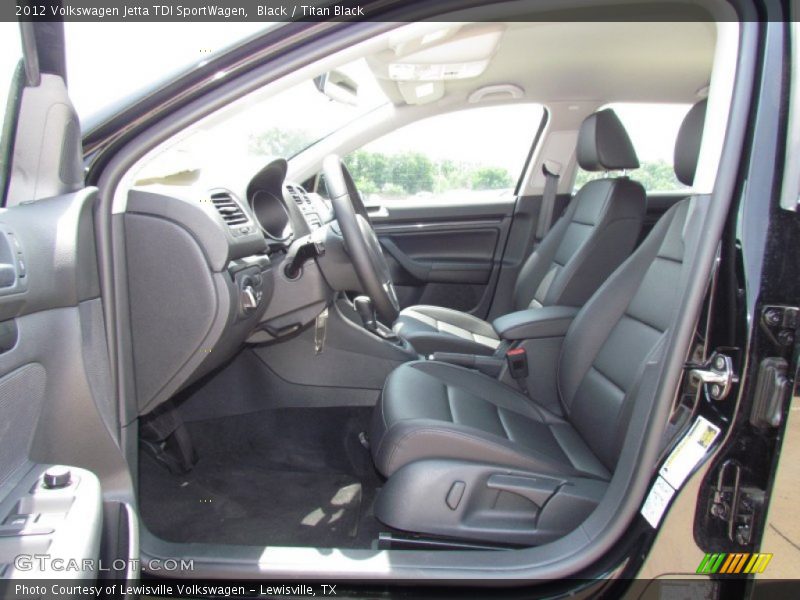 Black / Titan Black 2012 Volkswagen Jetta TDI SportWagen