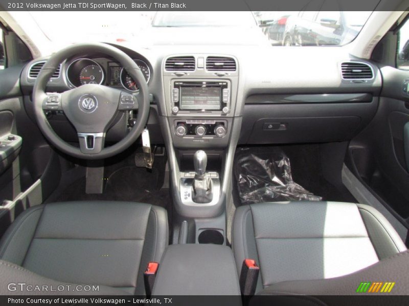 Black / Titan Black 2012 Volkswagen Jetta TDI SportWagen