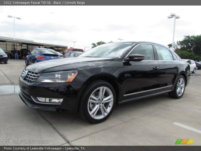 Black / Cornsilk Beige 2012 Volkswagen Passat TDI SE