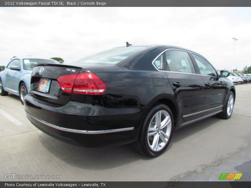 Black / Cornsilk Beige 2012 Volkswagen Passat TDI SE