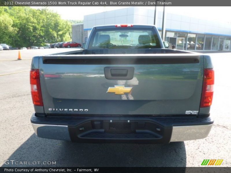 Blue Granite Metallic / Dark Titanium 2012 Chevrolet Silverado 1500 Work Truck Regular Cab 4x4