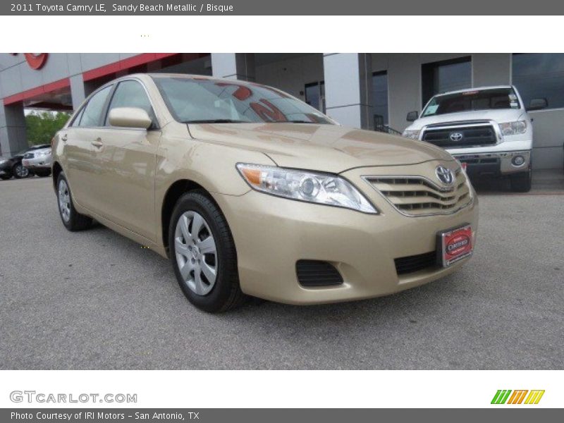 Sandy Beach Metallic / Bisque 2011 Toyota Camry LE