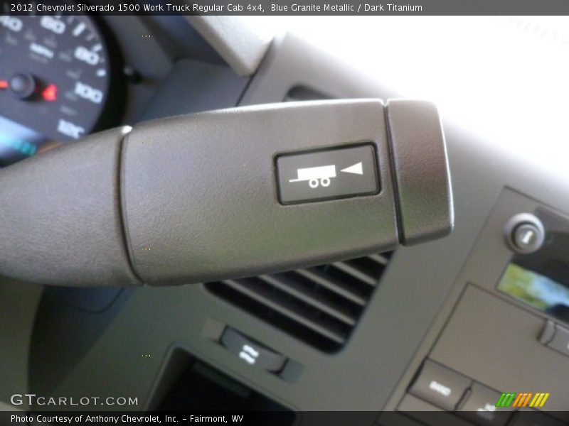 Blue Granite Metallic / Dark Titanium 2012 Chevrolet Silverado 1500 Work Truck Regular Cab 4x4