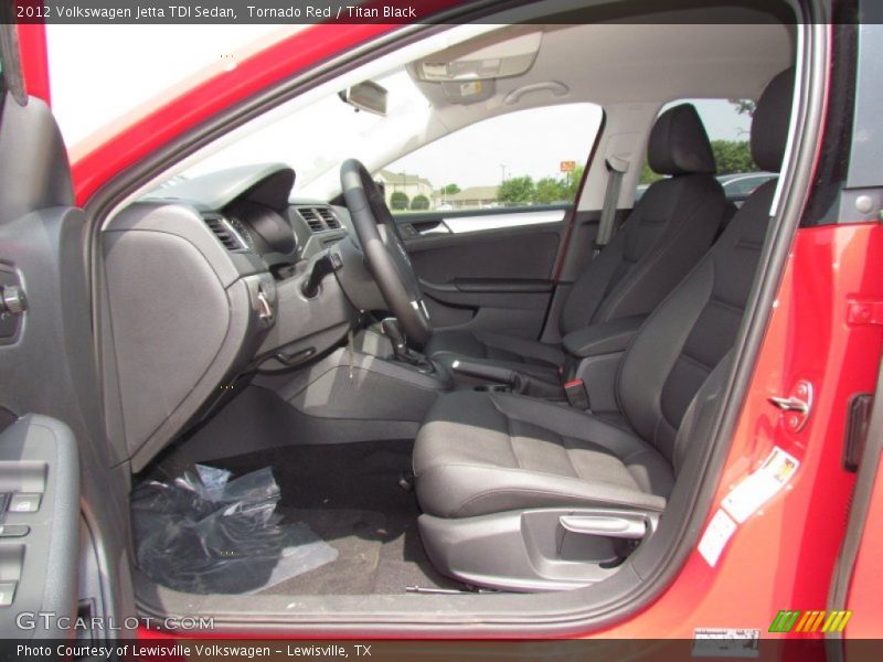 Tornado Red / Titan Black 2012 Volkswagen Jetta TDI Sedan