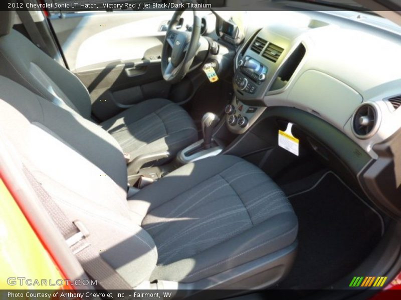 Victory Red / Jet Black/Dark Titanium 2012 Chevrolet Sonic LT Hatch