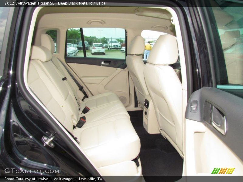 Deep Black Metallic / Beige 2012 Volkswagen Tiguan SE