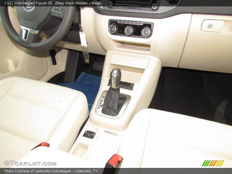 Deep Black Metallic / Beige 2012 Volkswagen Tiguan SE