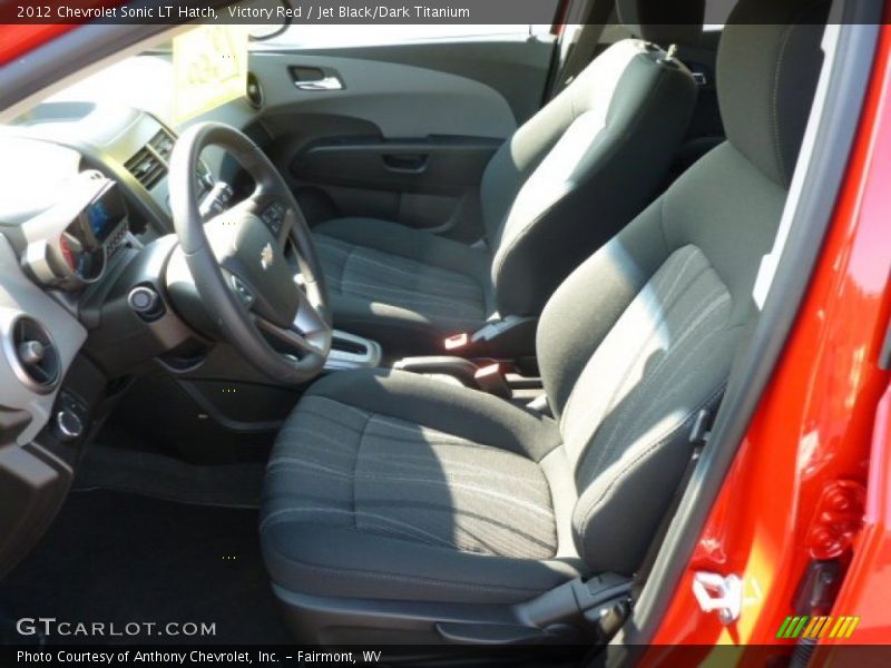 Victory Red / Jet Black/Dark Titanium 2012 Chevrolet Sonic LT Hatch