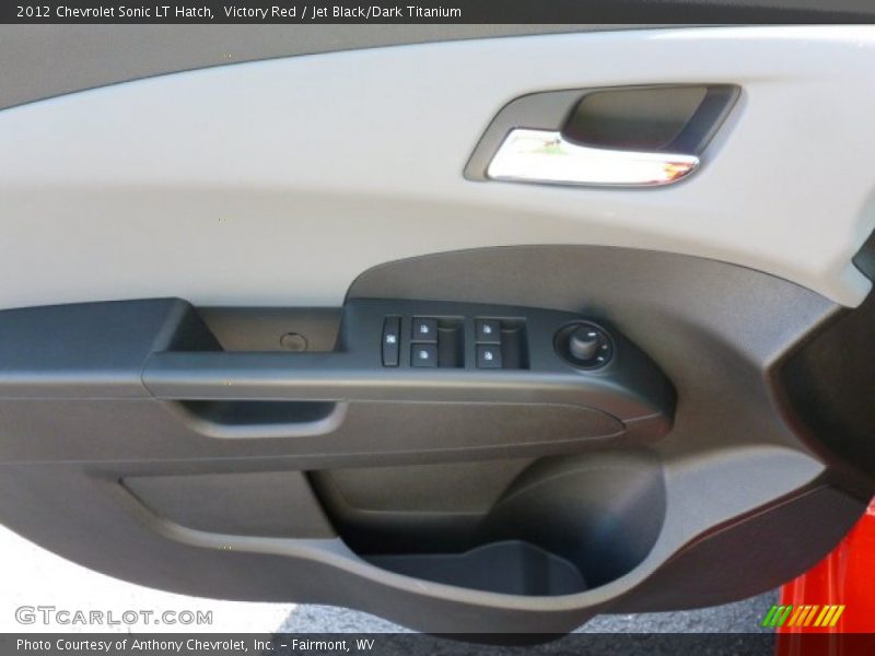 Victory Red / Jet Black/Dark Titanium 2012 Chevrolet Sonic LT Hatch