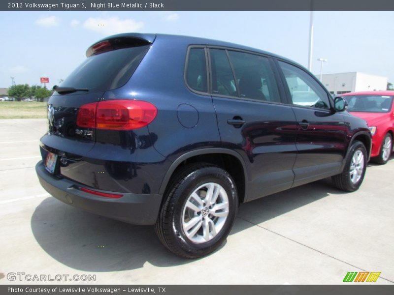 Night Blue Metallic / Black 2012 Volkswagen Tiguan S