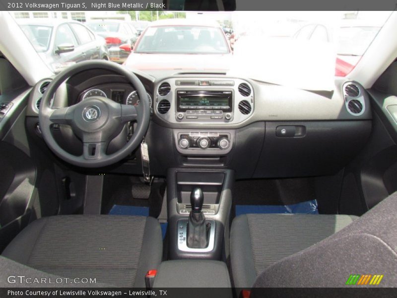 Night Blue Metallic / Black 2012 Volkswagen Tiguan S
