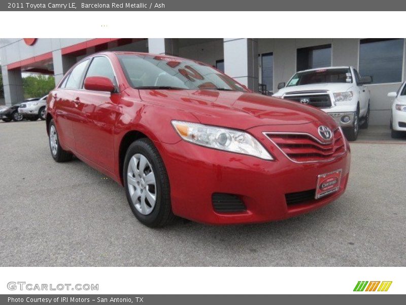 Barcelona Red Metallic / Ash 2011 Toyota Camry LE