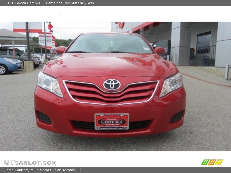 Barcelona Red Metallic / Ash 2011 Toyota Camry LE