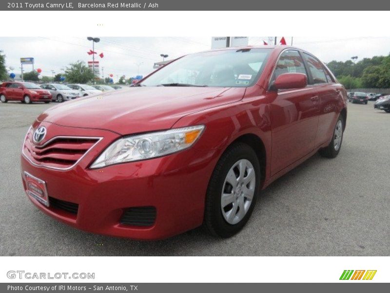 Barcelona Red Metallic / Ash 2011 Toyota Camry LE